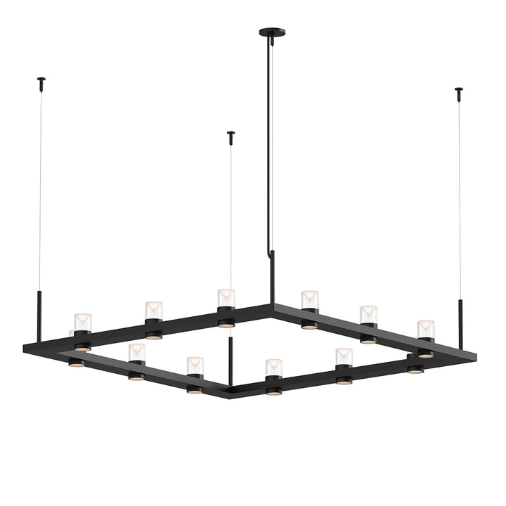 Intervals LED Pendant in Satin Black - available from The Lighting Shoppe, trusted by Canadian homeowners