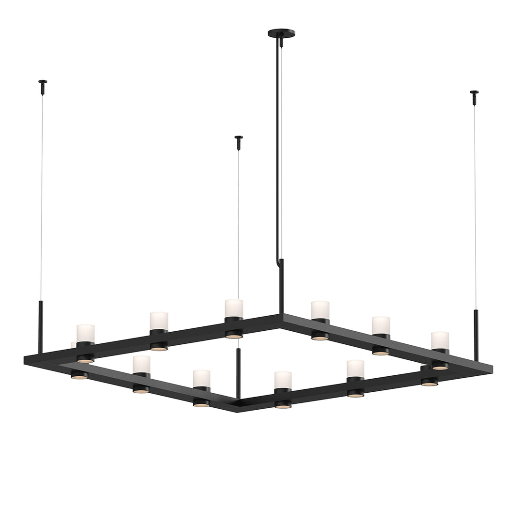 Intervals LED Pendant in Satin Black - available from The Lighting Shoppe, trusted by Canadian homeowners