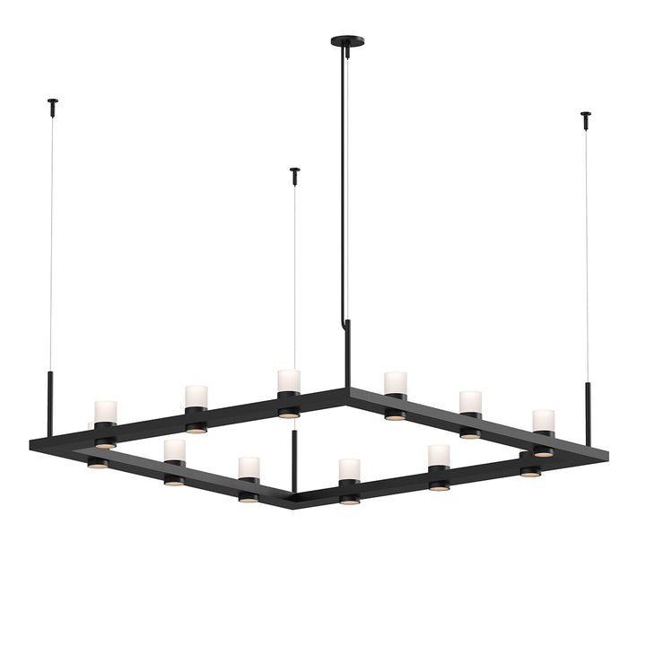 Intervals LED Pendant in Satin Black - available from The Lighting Shoppe, trusted by Canadian homeowners