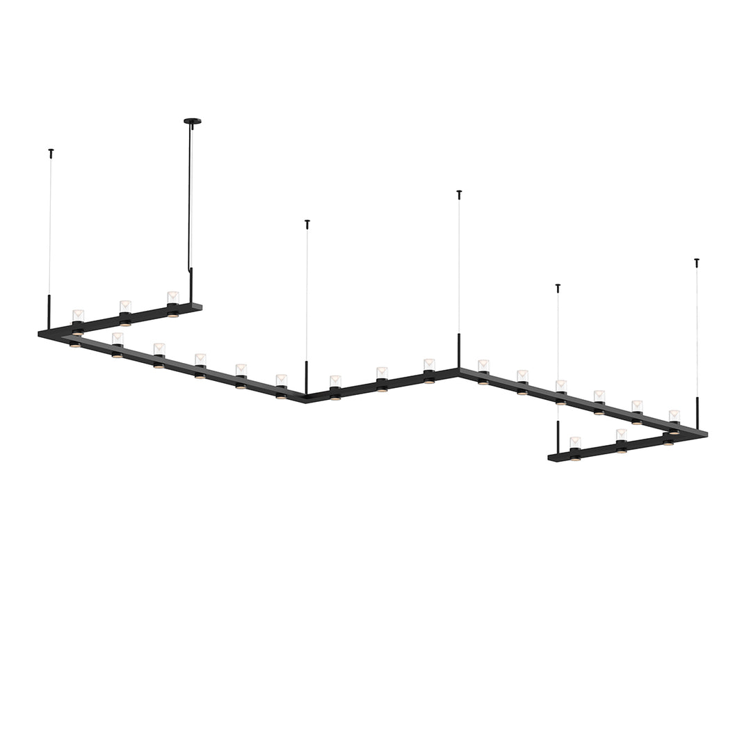 Intervals LED Pendant in Satin Black - available from The Lighting Shoppe, trusted by Canadian homeowners