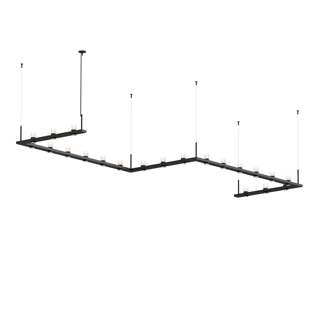 Intervals LED Pendant in Satin Black - available from The Lighting Shoppe, trusted by Canadian homeowners