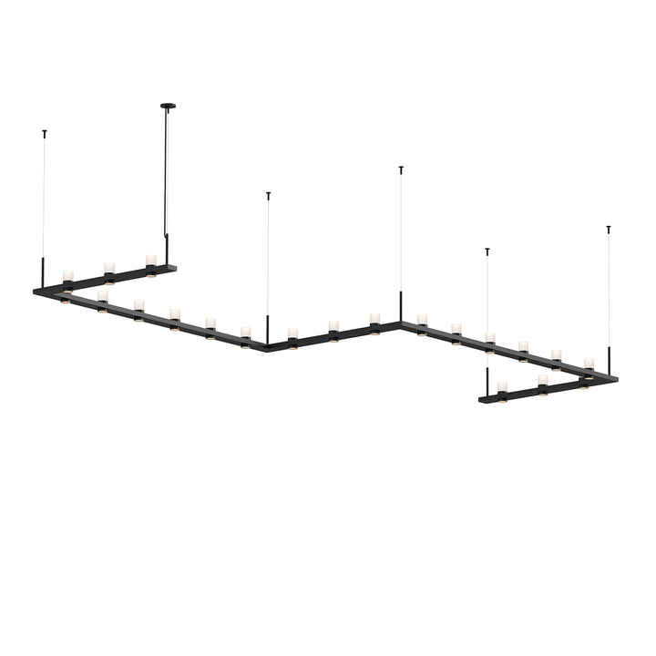 Intervals LED Pendant in Satin Black - available from The Lighting Shoppe, trusted by Canadian homeowners