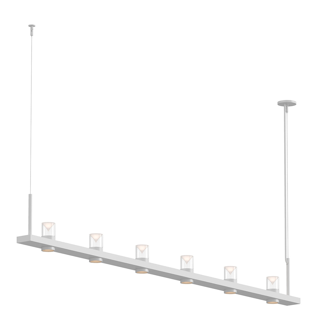 Intervals LED Pendant in Satin White - available from The Lighting Shoppe, trusted by Canadian homeowners