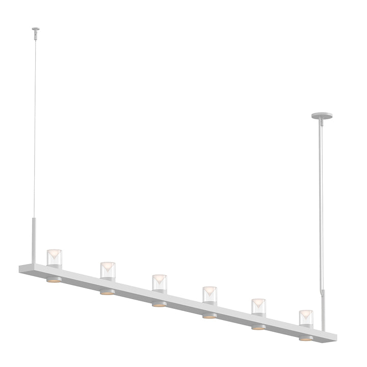 Intervals LED Pendant in Satin White - available from The Lighting Shoppe, trusted by Canadian homeowners