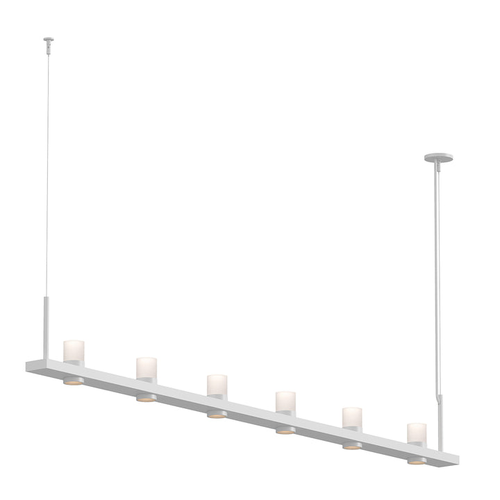 Intervals LED Pendant in Satin White - available from The Lighting Shoppe, trusted by Canadian homeowners