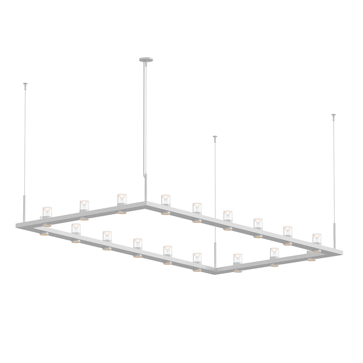 Intervals LED Pendant in Satin White - available from The Lighting Shoppe, trusted by Canadian homeowners