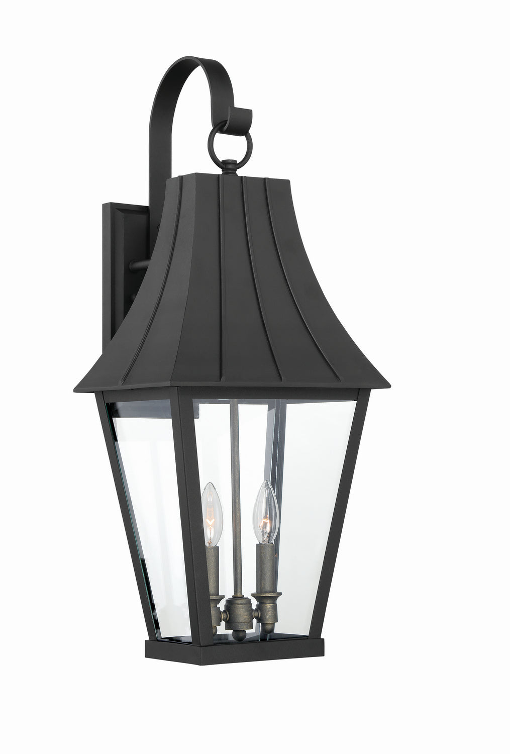 Chateau Grande Two Light Outdoor Lantern in Sand Coal w/Gold - available from The Lighting Shoppe, trusted by Canadian homeowners