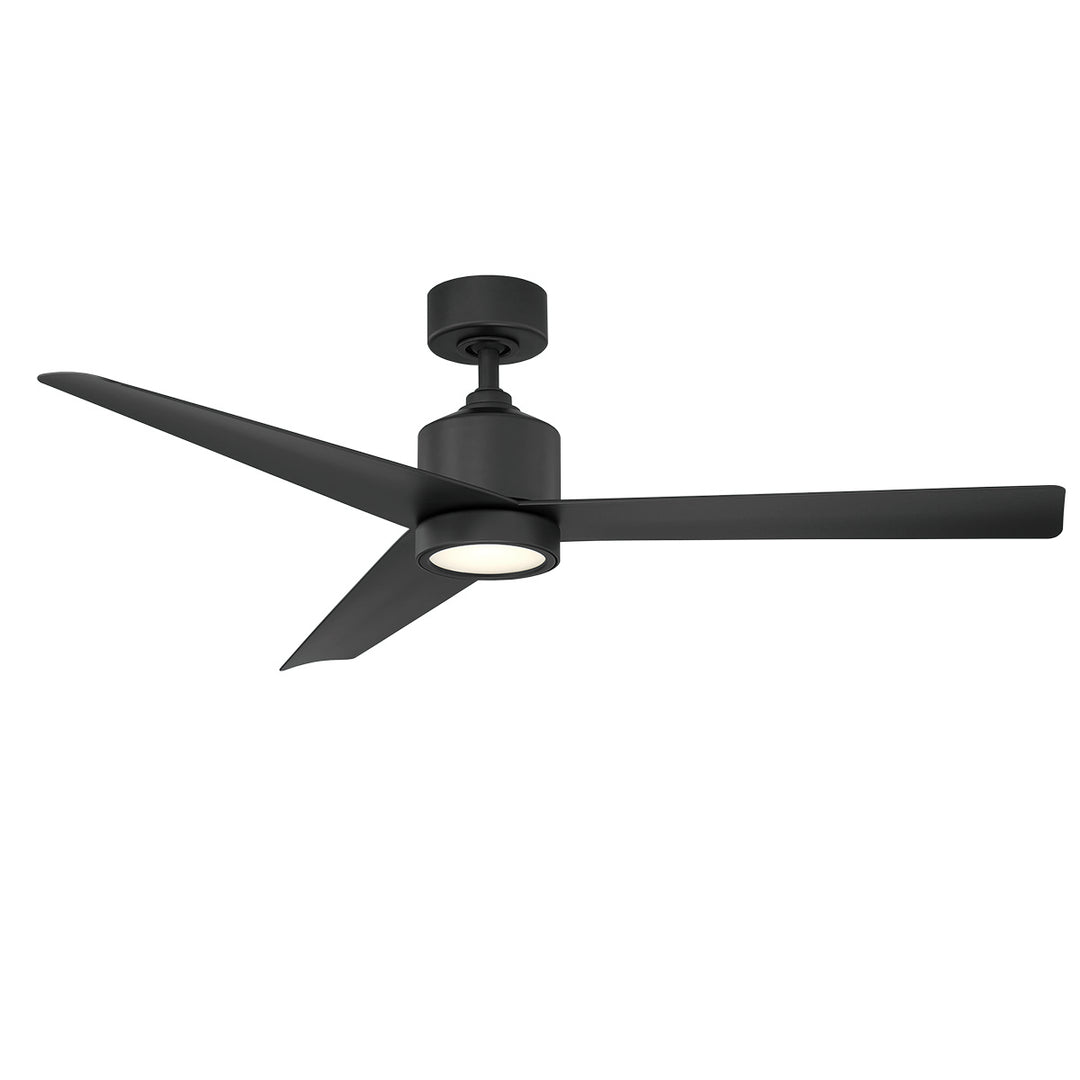 Lotus 54"Ceiling Fan in Matte Black - available from The Lighting Shoppe, trusted by Canadian homeowners