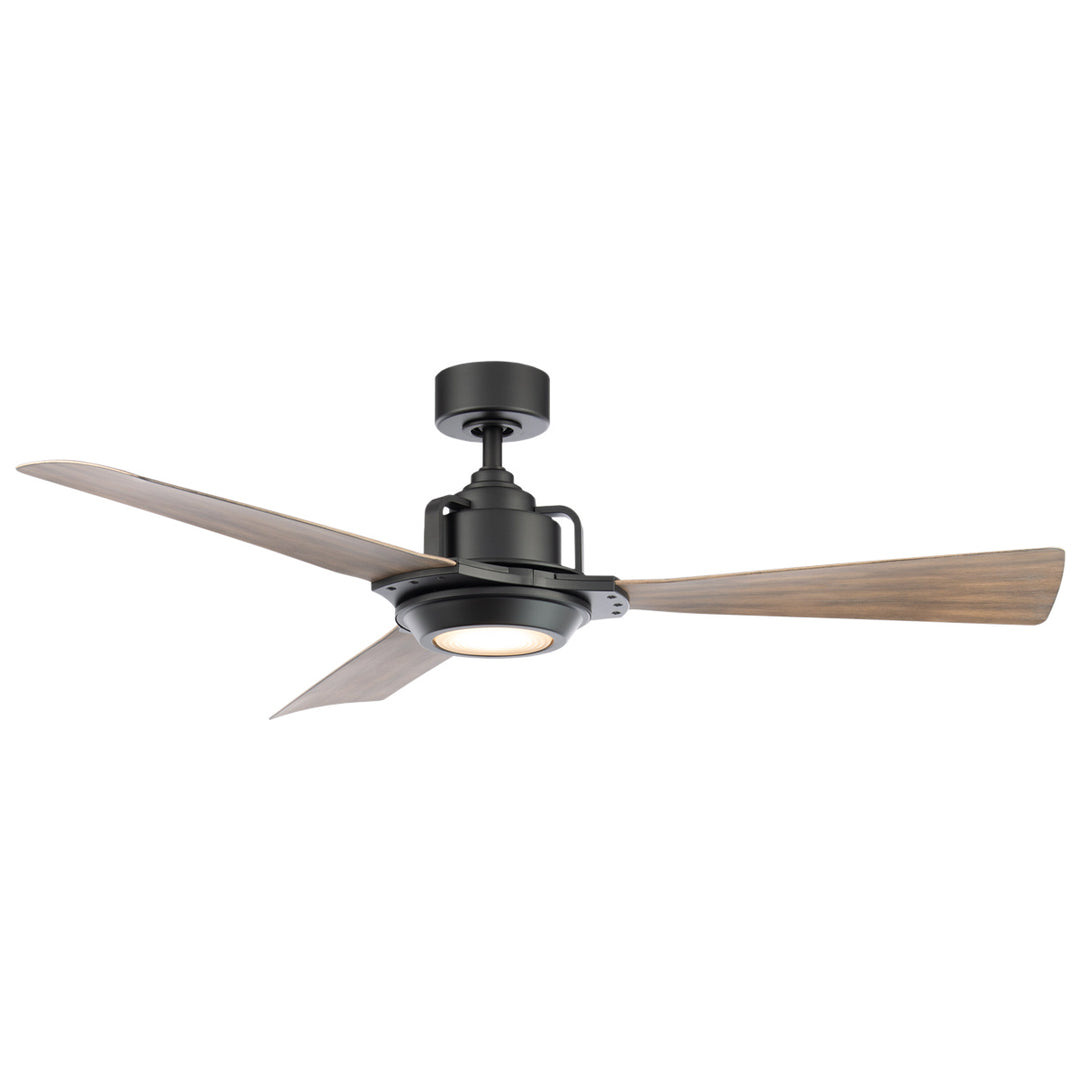 Osprey 56"Ceiling Fan in Matte Black/Barn Wood - available from The Lighting Shoppe, trusted by Canadian homeowners
