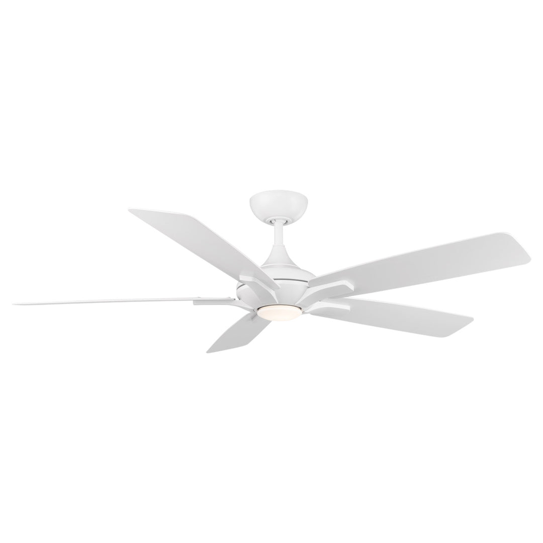 Mykonos 5 60"Ceiling Fan in Matte White - available from The Lighting Shoppe, trusted by Canadian homeowners