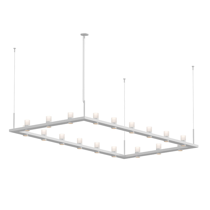Intervals LED Pendant in Satin White - available from The Lighting Shoppe, trusted by Canadian homeowners
