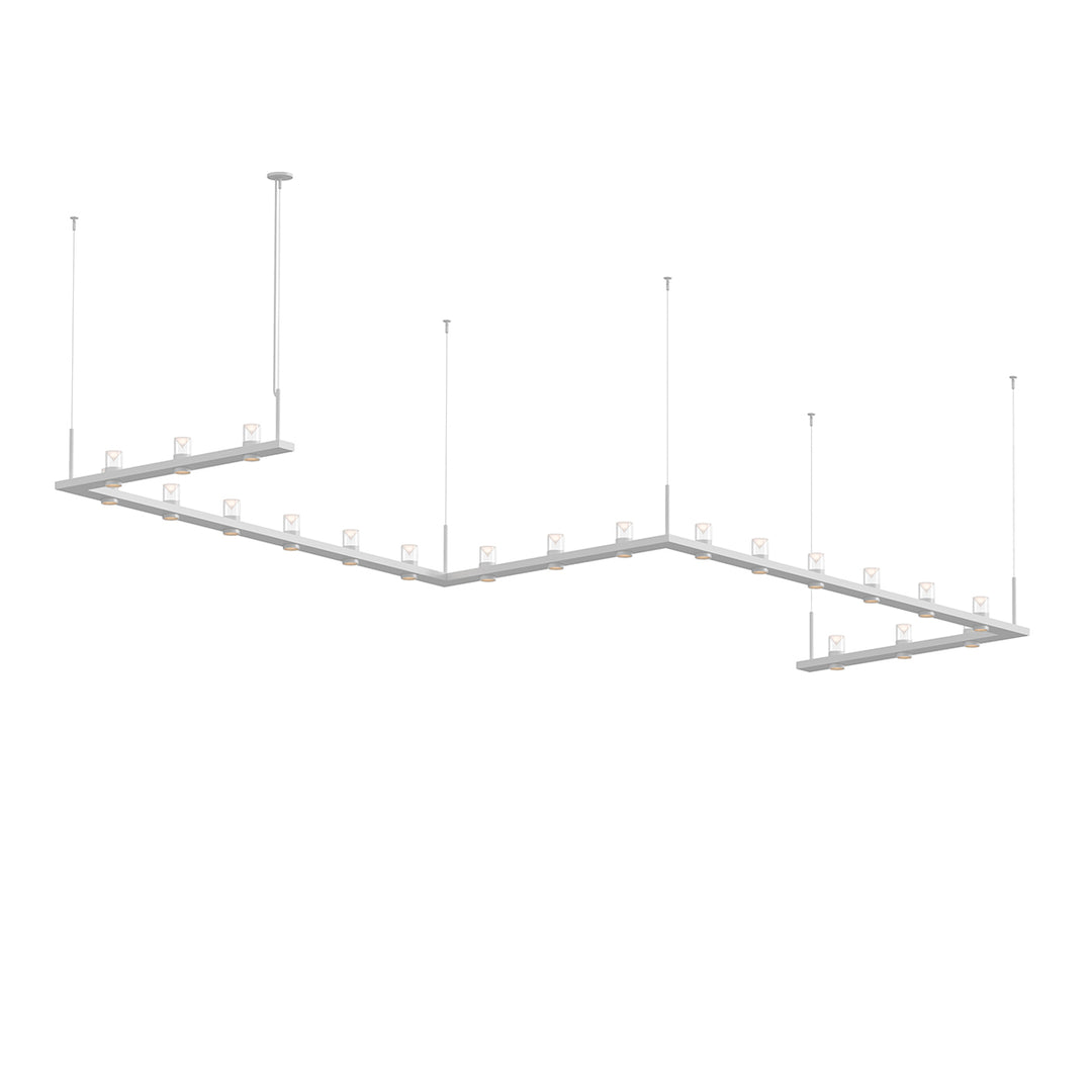 Intervals LED Pendant in Satin White - available from The Lighting Shoppe, trusted by Canadian homeowners