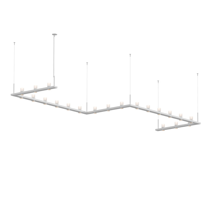 Intervals LED Pendant in Satin White - available from The Lighting Shoppe, trusted by Canadian homeowners