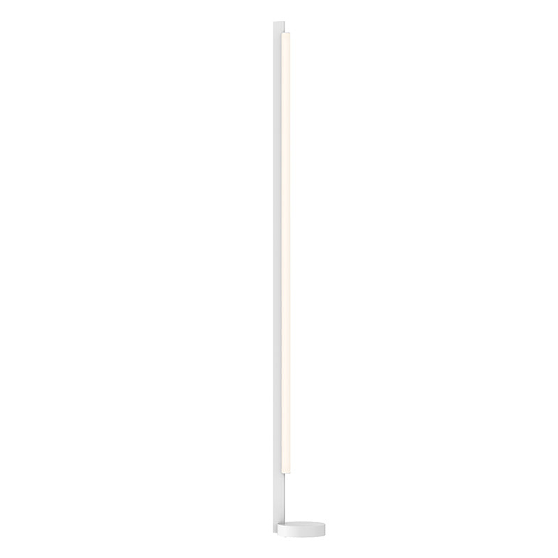 Keel LED Floor Lamp in Satin White - available from The Lighting Shoppe, trusted by Canadian homeowners