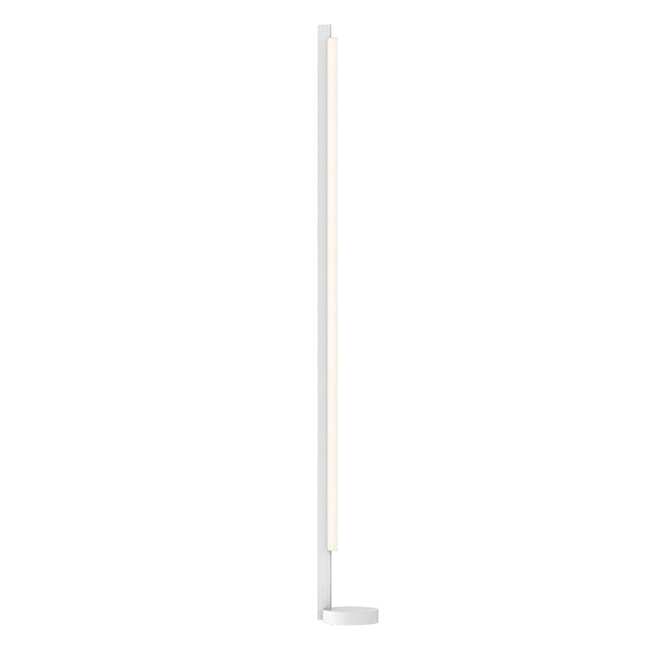 Keel LED Floor Lamp in Satin White - available from The Lighting Shoppe, trusted by Canadian homeowners