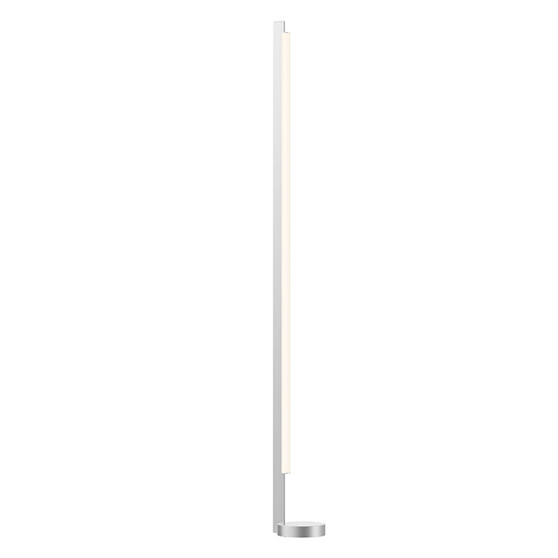 Keel LED Floor Lamp in Bright Satin Aluminum - available from The Lighting Shoppe, trusted by Canadian homeowners