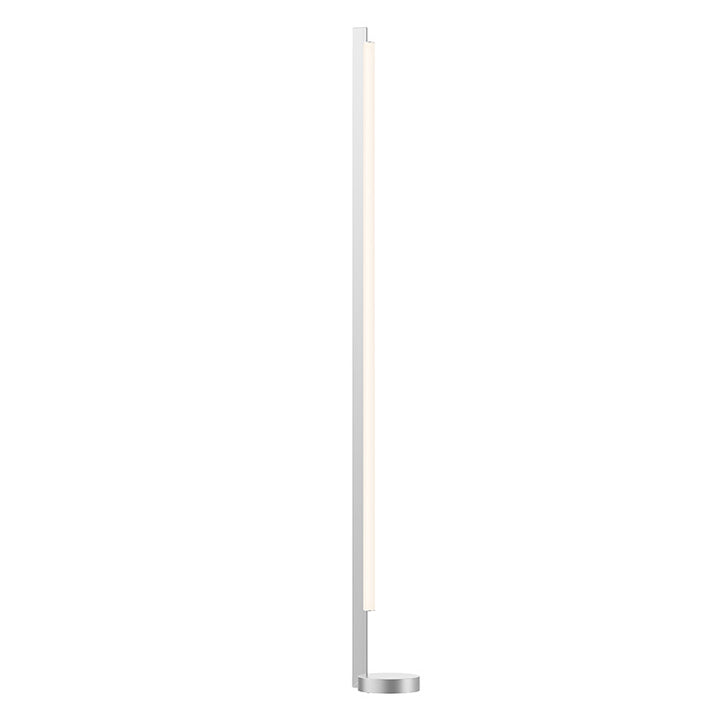 Keel LED Floor Lamp in Bright Satin Aluminum - available from The Lighting Shoppe, trusted by Canadian homeowners