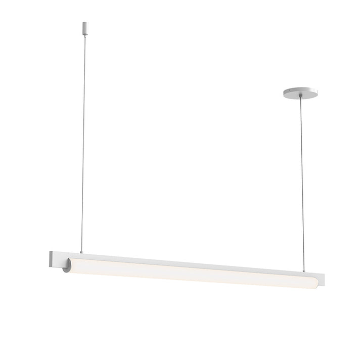 Keel LED Pendant in Satin White - available from The Lighting Shoppe, trusted by Canadian homeowners
