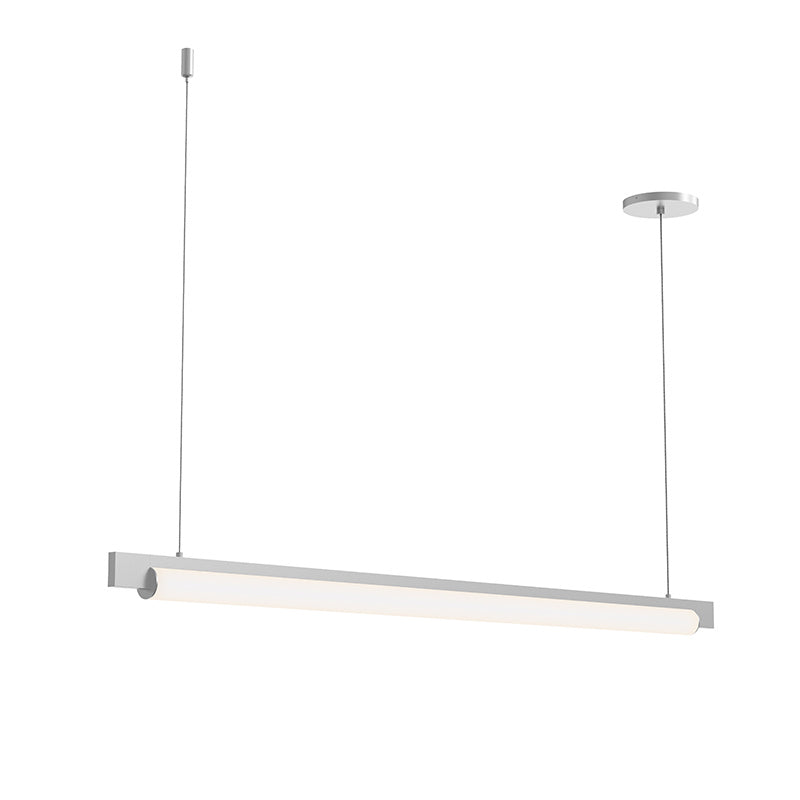Keel LED Pendant in Bright Satin Aluminum - available from The Lighting Shoppe, trusted by Canadian homeowners