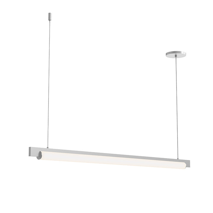 Keel LED Pendant in Bright Satin Aluminum - available from The Lighting Shoppe, trusted by Canadian homeowners