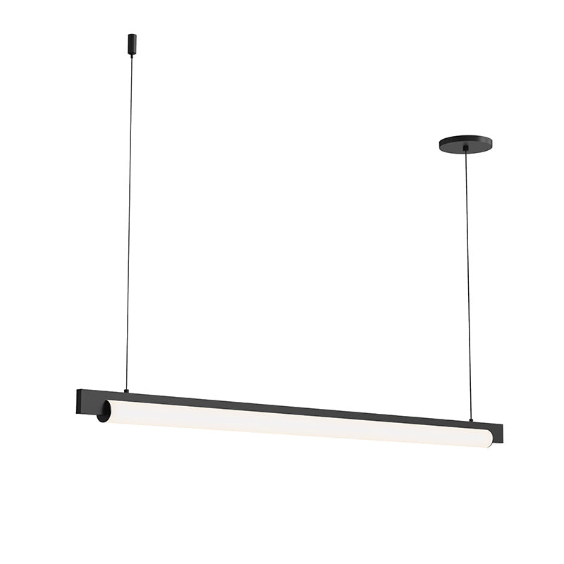 Keel LED Pendant in Satin Black - available from The Lighting Shoppe, trusted by Canadian homeowners