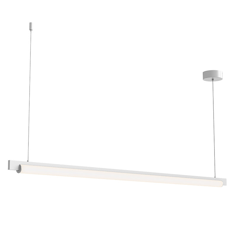 Keel LED Pendant in Satin White - available from The Lighting Shoppe, trusted by Canadian homeowners