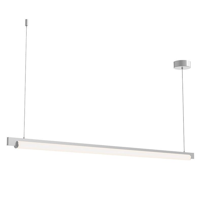 Keel LED Pendant in Bright Satin Aluminum - available from The Lighting Shoppe, trusted by Canadian homeowners