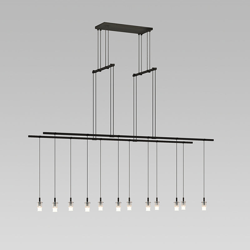 Suspenders 12 Light Pendant in Satin Black - available from The Lighting Shoppe, trusted by Canadian homeowners