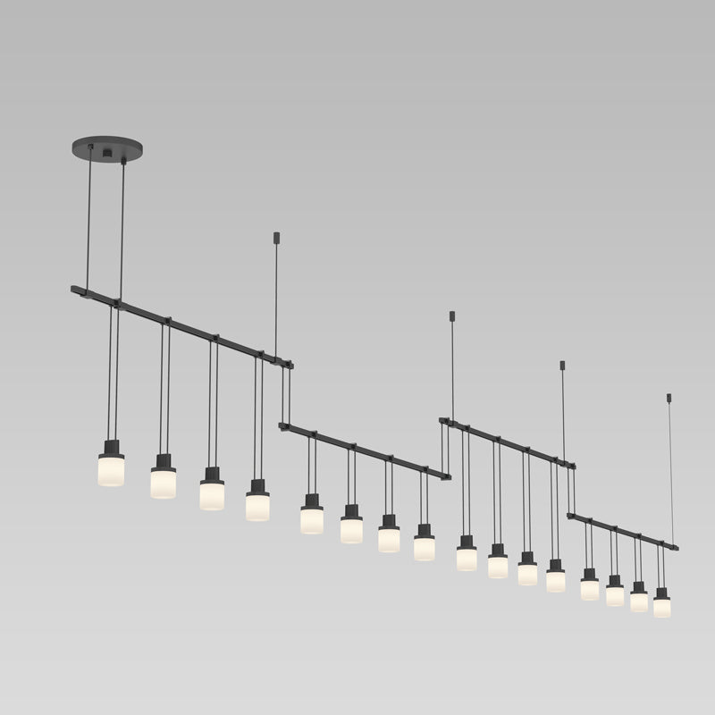 Suspenders 16 Light Pendant in Satin Black - available from The Lighting Shoppe, trusted by Canadian homeowners