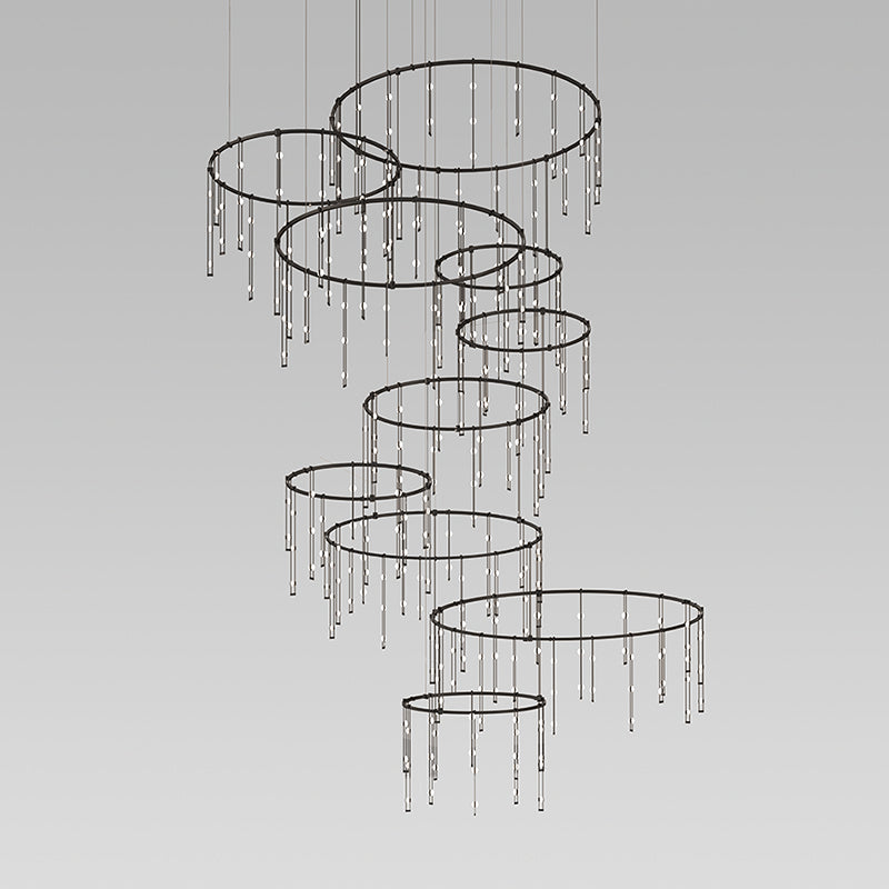 Suspenders 300 Light Pendant in Satin Black - available from The Lighting Shoppe, trusted by Canadian homeowners