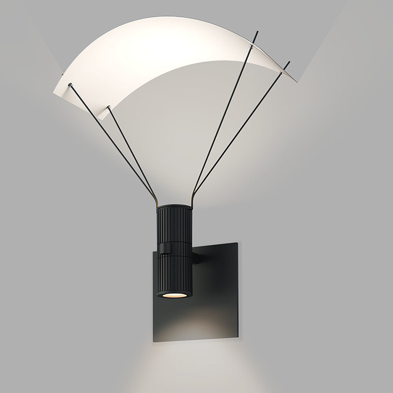 Suspenders One Light Wall Sconce in Satin Black - available from The Lighting Shoppe, trusted by Canadian homeowners