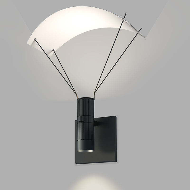 Suspenders One Light Wall Sconce in Satin Black - available from The Lighting Shoppe, trusted by Canadian homeowners