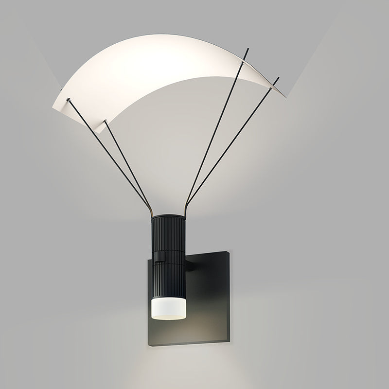 Suspenders One Light Wall Sconce in Satin Black - available from The Lighting Shoppe, trusted by Canadian homeowners