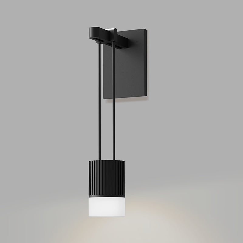 Suspenders One Light Wall Sconce in Satin Black - available from The Lighting Shoppe, trusted by Canadian homeowners