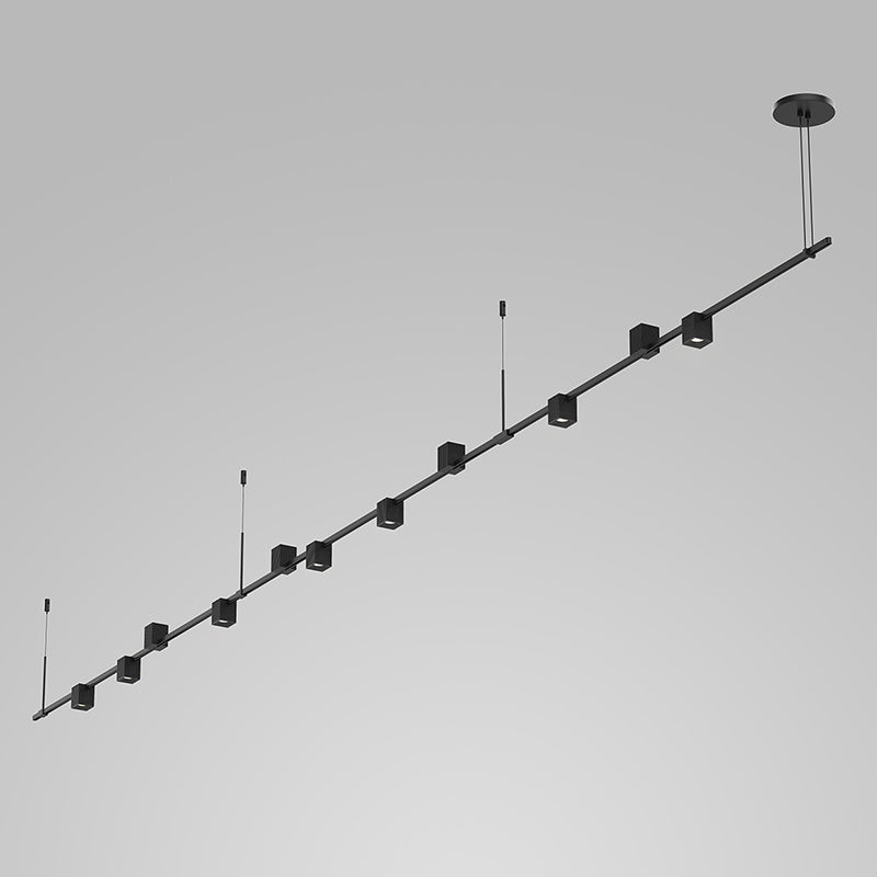 Suspenders 11 Light Pendant in Satin Black - available from The Lighting Shoppe, trusted by Canadian homeowners