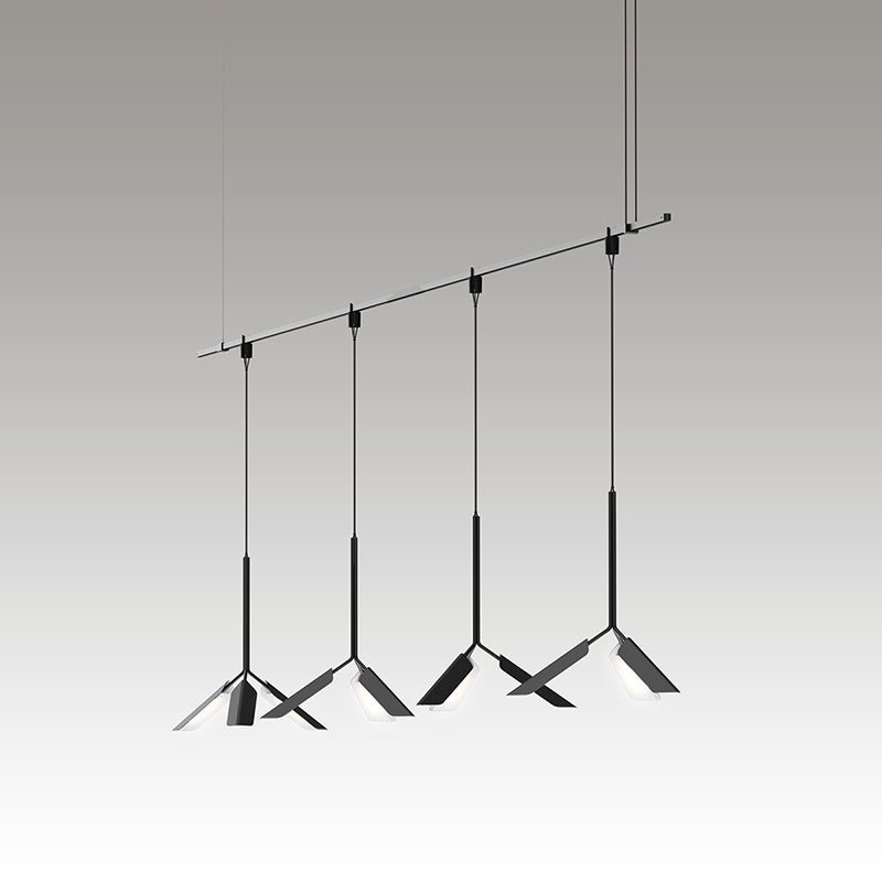 Suspenders Four Light Pendant in Satin Black - available from The Lighting Shoppe, trusted by Canadian homeowners