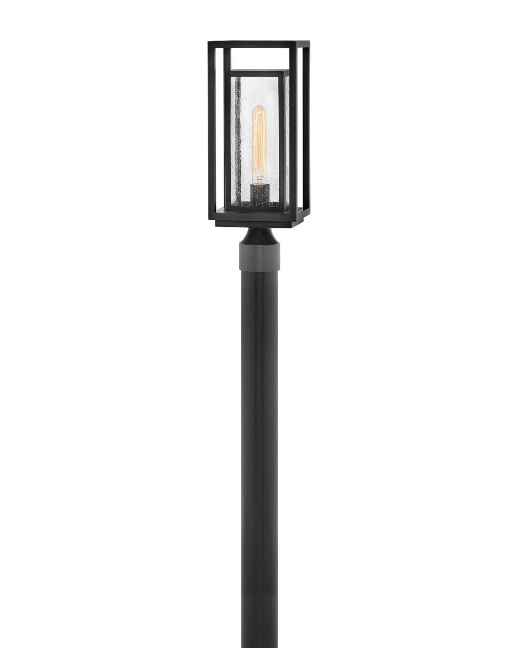 Republic LED Post Top or Pier Mount Lantern in Black - available from The Lighting Shoppe, trusted by Canadian homeowners