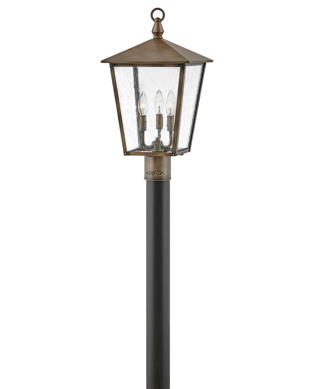 Huntersfield LED Post Top or Pier Mount Lantern in Burnished Bronze - available from The Lighting Shoppe, trusted by Canadian homeowners