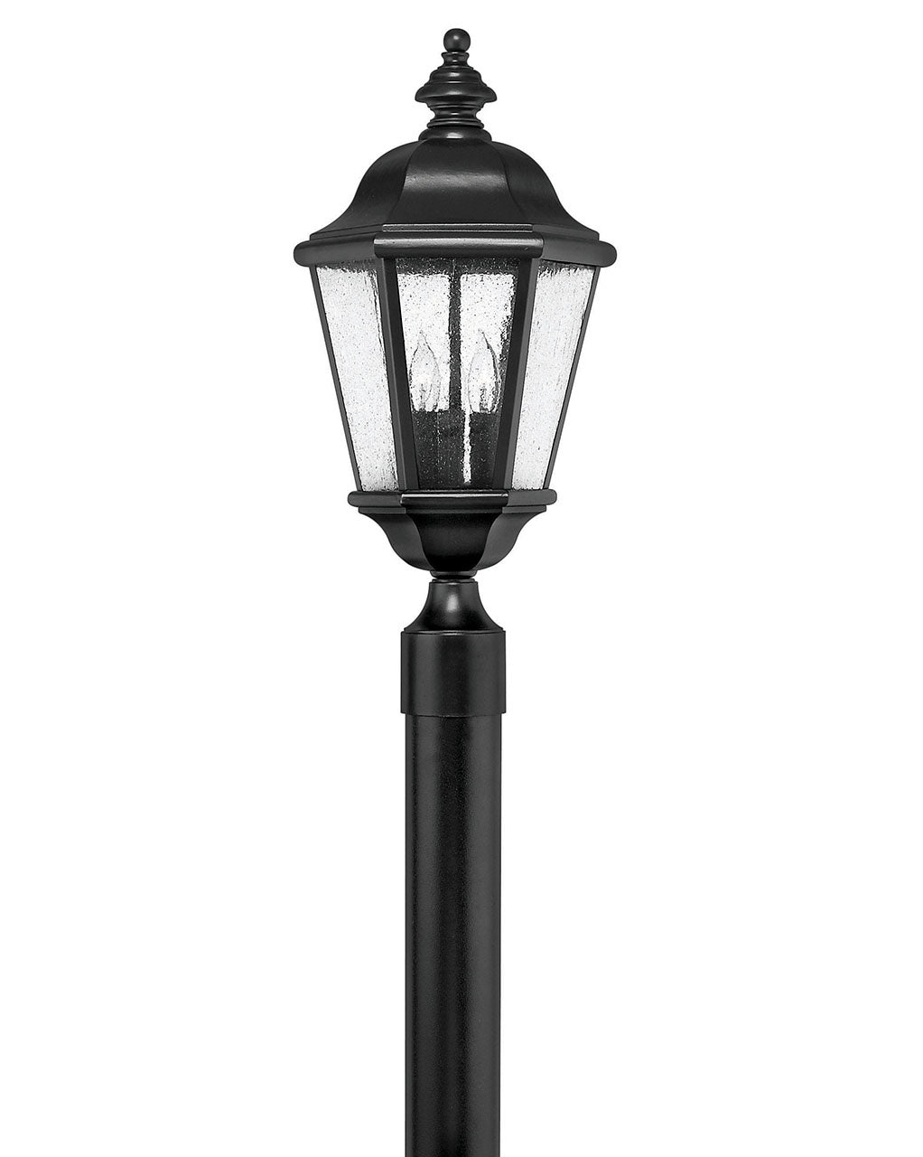 Edgewater LED Post Top or Pier Mount Lantern in Black - available from The Lighting Shoppe, trusted by Canadian homeowners