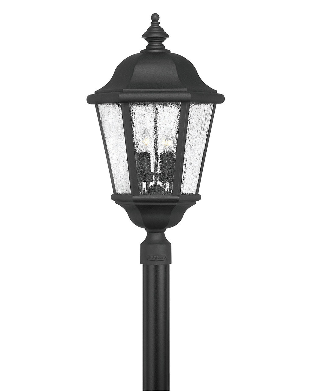 Edgewater LED Post Top or Pier Mount Lantern in Black - available from The Lighting Shoppe, trusted by Canadian homeowners