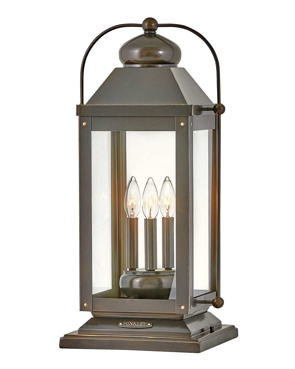 Anchorage LED Pier Mount in Light Oiled Bronze - available from The Lighting Shoppe, trusted by Canadian homeowners