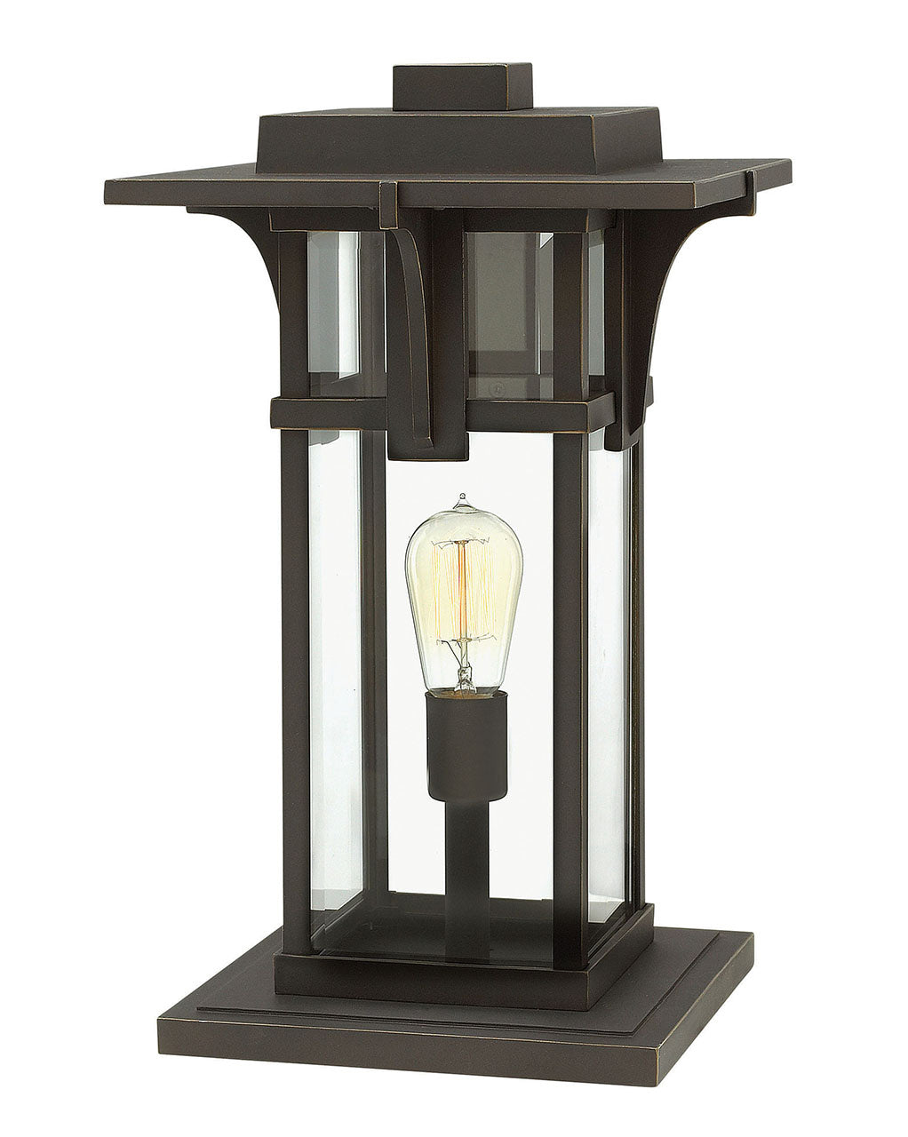 Manhattan LED Pier Mount in Oil Rubbed Bronze - available from The Lighting Shoppe, trusted by Canadian homeowners