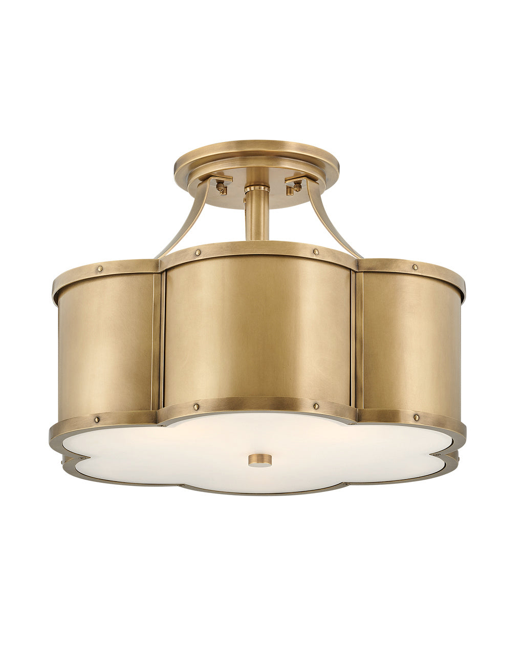 Hinkley Canada - 4444HB - LED Semi-Flush Mount - Chance - Heritage Brass