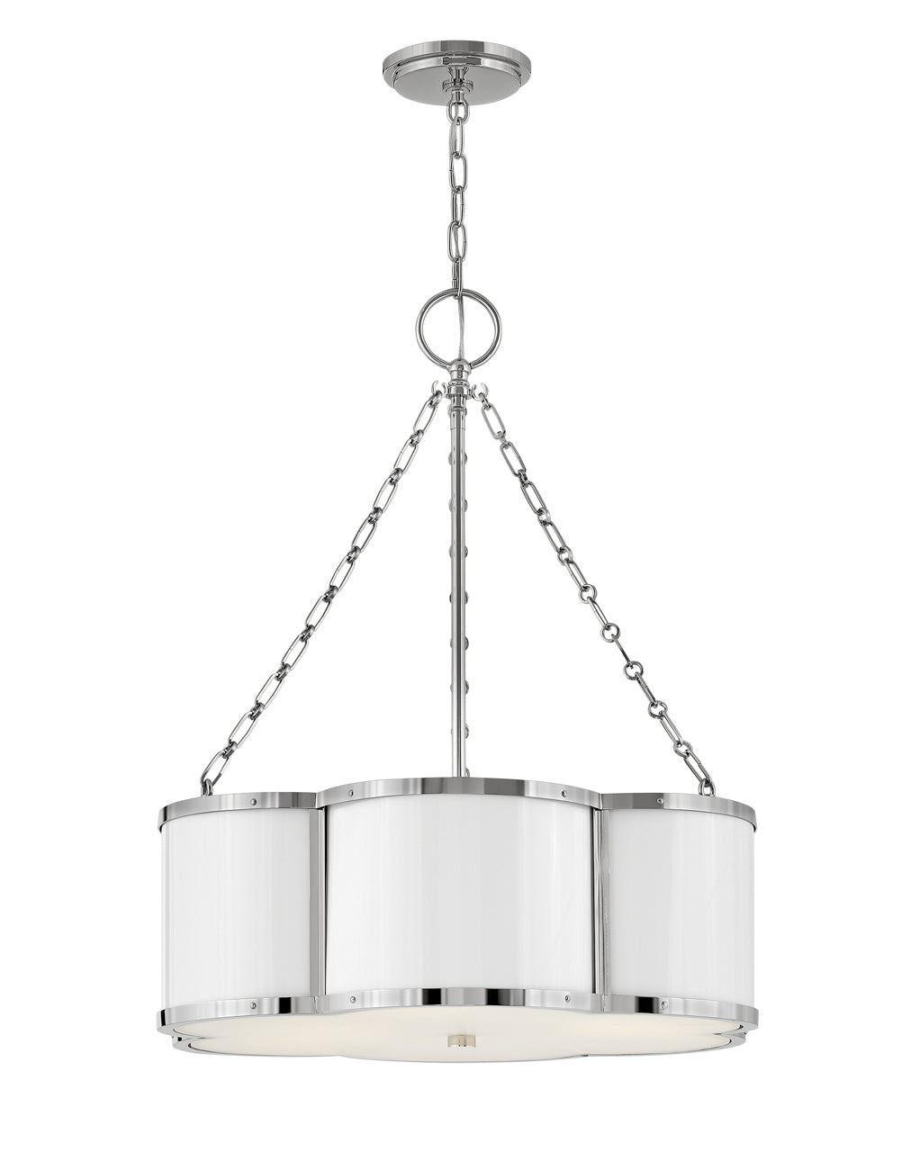 Chance LED Chandelier in Polished Nickel - available from The Lighting Shoppe, trusted by Canadian homeowners