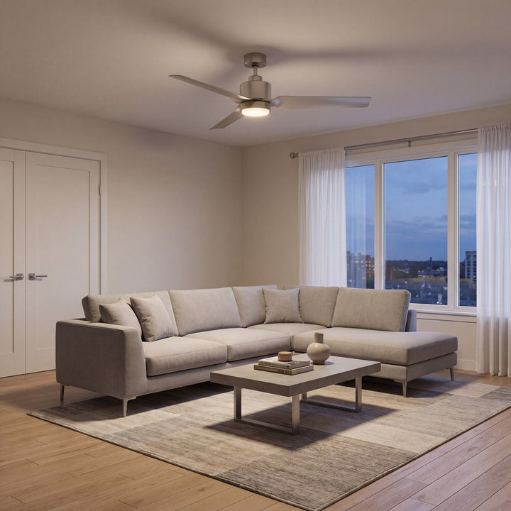 Meridian - M2012BN - 52" Ceiling Fan - Brushed Nickel