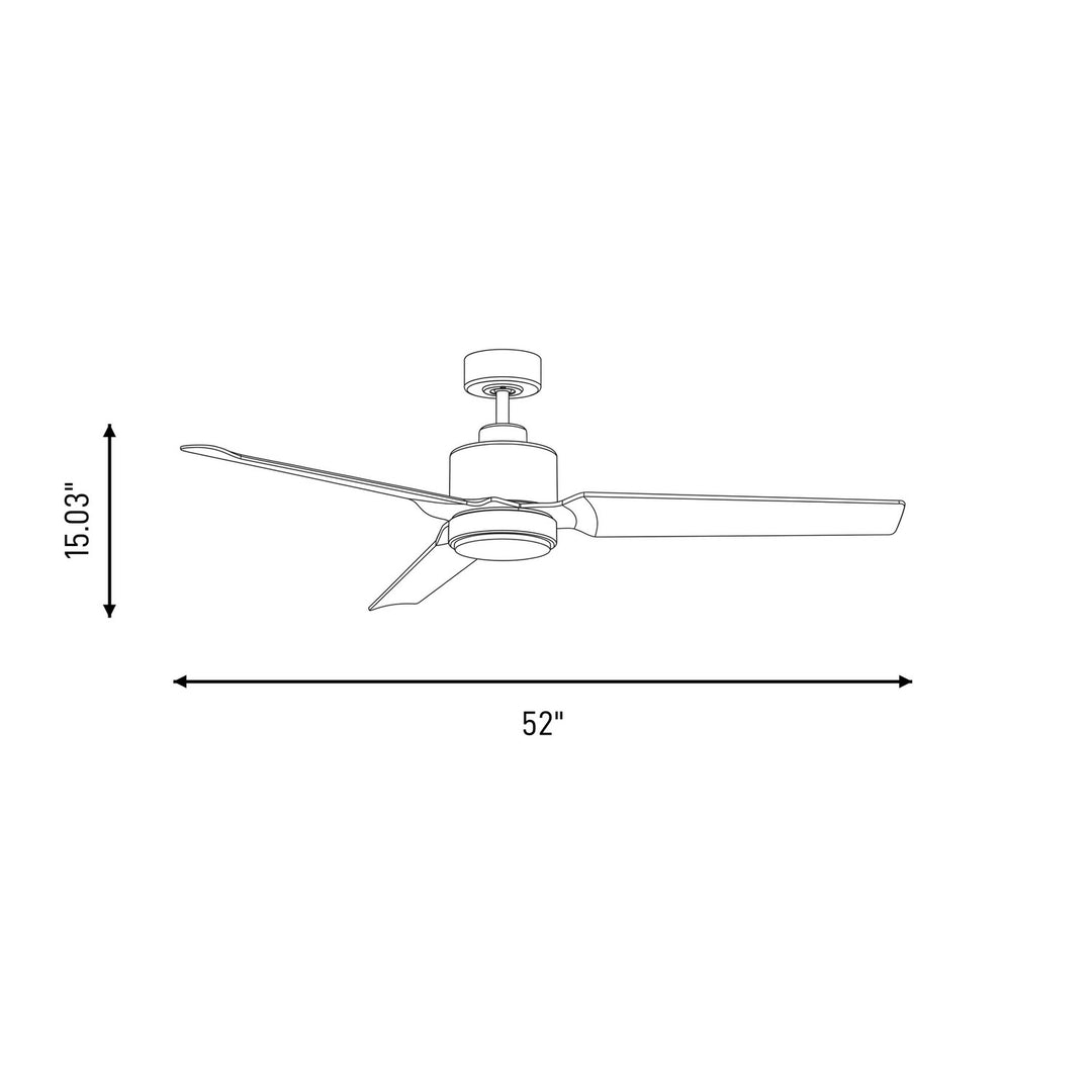 Meridian - M2012BN - 52" Ceiling Fan - Brushed Nickel