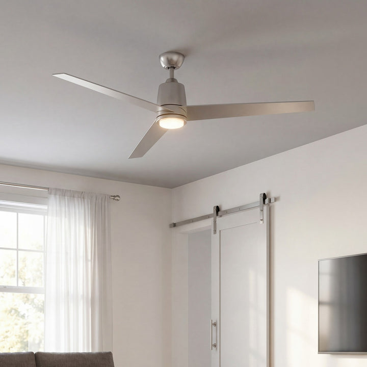 Meridian - M2013BNRV - 56" Ceiling Fan - Brushed Nickel