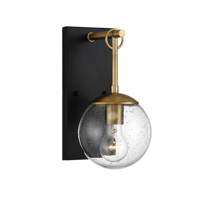 Meridian - M50029ORBNB - One Light Outdoor Wall Sconce - Moutd - Oil Rubbed Bronze with Natural Brass