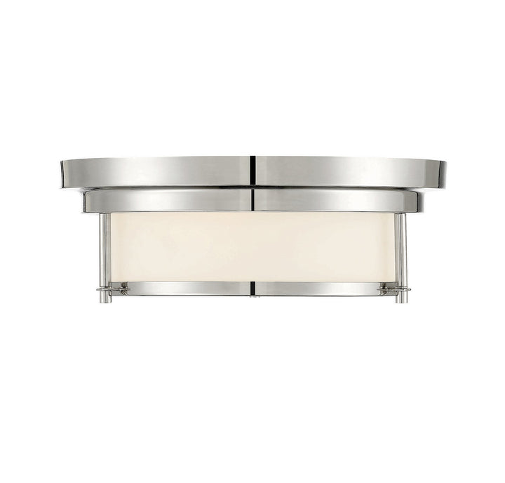 Meridian - M60062PN - Two Light Flush Mount - Polished Nickel