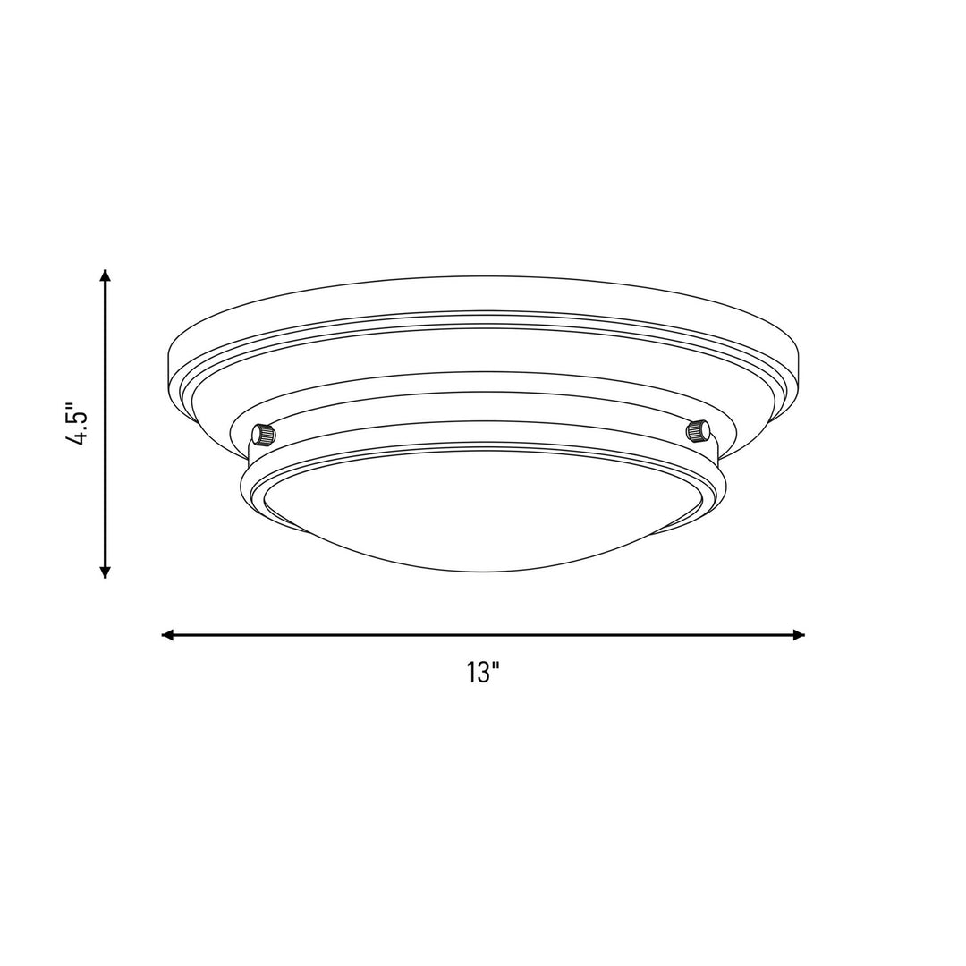 Meridian - M60063BN - Two Light Flush Mount - Brushed Nickel